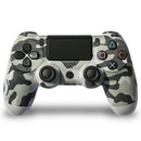 Camouflage Wireless Bluetooth Game Handle Controller with Lamp for PS4, EU Version(Grey)