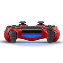 Camouflage Wireless Bluetooth Game Handle Controller with Lamp for PS4, EU Version(Red)