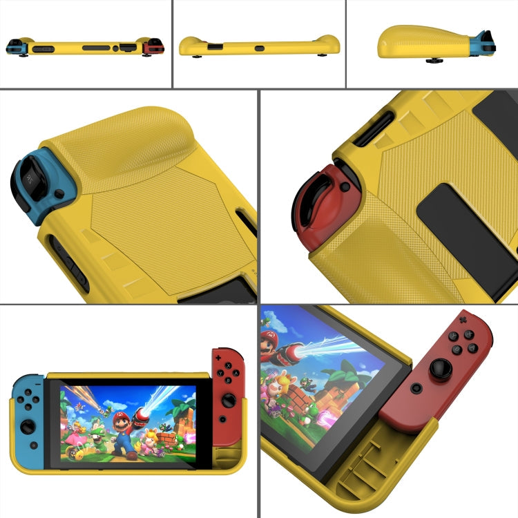 TPU Soft Protective Shell Drop Resistance for Nintendo Switch(Yellow)