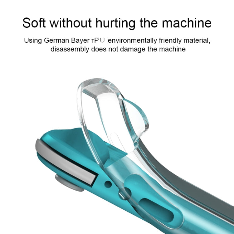 Transparent TPU Soft Protective Shell Drop Resistance for Nintendo Switch Lite(White)