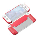Carbon Fiber TPU Shockproof Protective Case For Nintendo Switch OLED(Red)