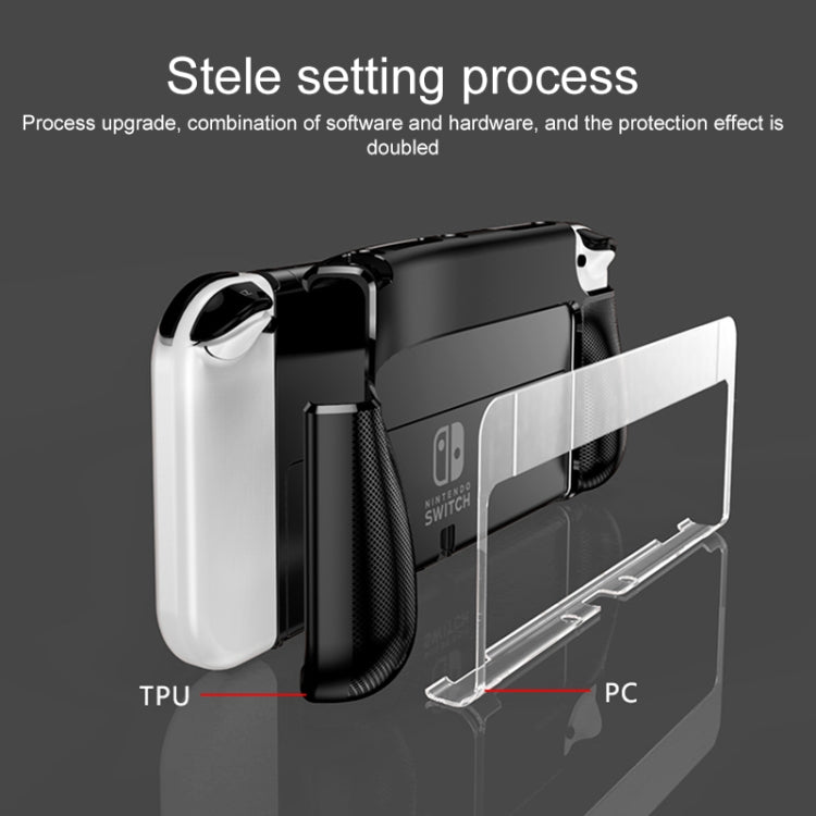 TPU + PC Protective Cover for Nintendo Switch OLED(Black)