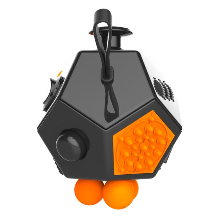 12 Sides Fidget Cube Generation 2 Decompression Toy Desk Magic Dice Funny Relieves Anxiety and Stress Toys Creative Gift with Gears & Rotating Dial & 360 Degree Joystick for Adults and Children(Black)