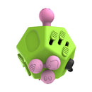 12 Sides Fidget Cube Generation 2 Decompression Toy Desk Magic Dice Funny Relieves Anxiety and Stress Toys Creative Gift with Gears & Rotating Dial & 360 Degree Joystick for Adults and Children(Green)