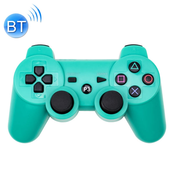 Snowflake Button Wireless Bluetooth Gamepad Game Controller for PS3(Green)