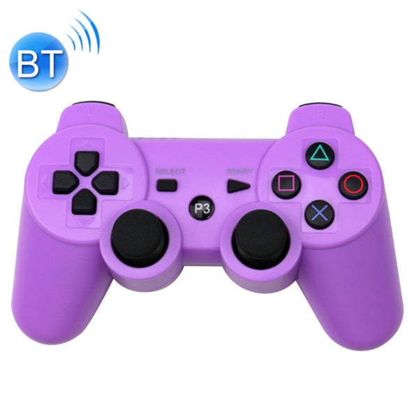 Snowflake Button Wireless Bluetooth Gamepad Game Controller for PS3(Purple)