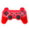 Snowflake Button Wireless Bluetooth Gamepad Game Controller for PS3(Red)