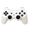 Snowflake Button Wireless Bluetooth Gamepad Game Controller for PS3(White)