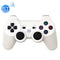 Snowflake Button Wireless Bluetooth Gamepad Game Controller for PS3(White)