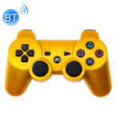 Snowflake Button Wireless Bluetooth Gamepad Game Controller for PS3(Gold)