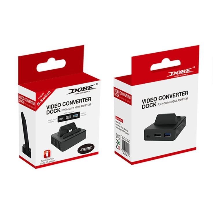 DOBE TNS-1828 HDMI TV Video Converter Dock Charger Adapter for Nintendo Switch(Black)