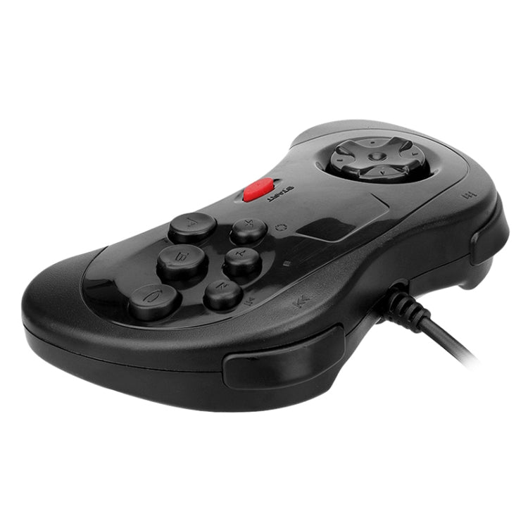 USB Computer Game Handle Controller for Sega Saturn(Black)