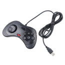 USB Computer Game Handle Controller for Sega Saturn(Black)