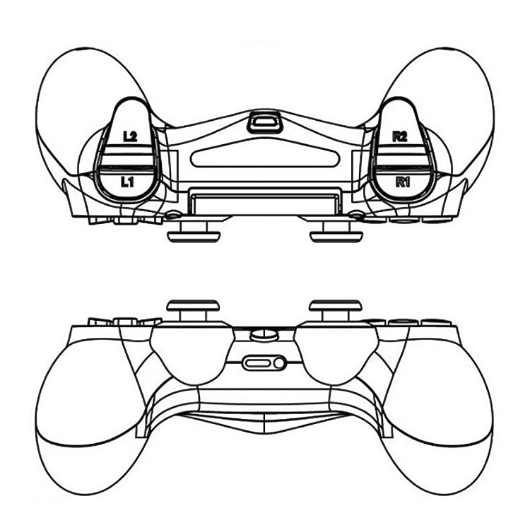 Skull Pattern Wireless Bluetooth Game Handle Controller for PS4