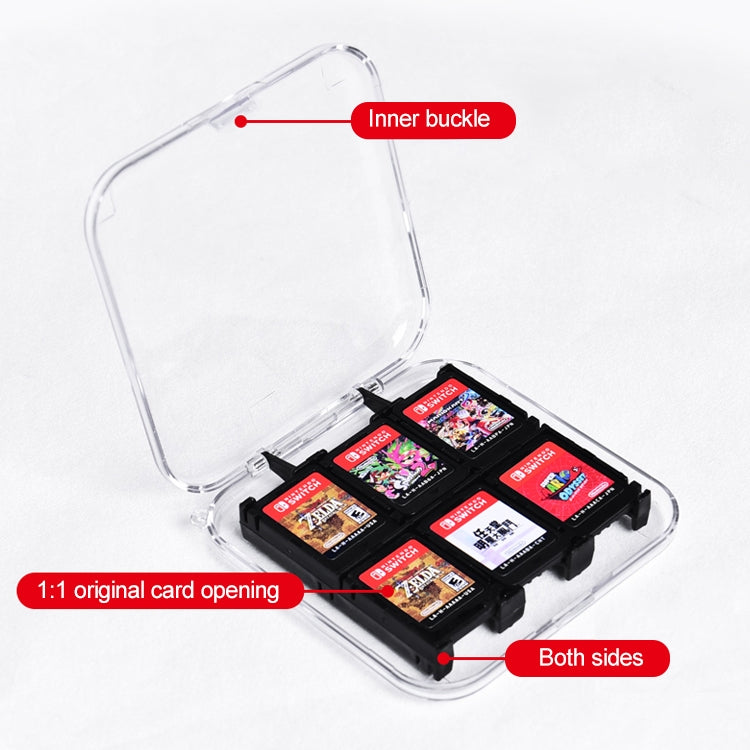 12 in 1 Box Memory Card Holder Box for Nintendo Switch(Silver)