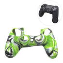 Non-slip Silicone Protective Case for Sony PS4(Black+green)