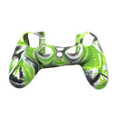 Non-slip Silicone Protective Case for Sony PS4(Black+green)