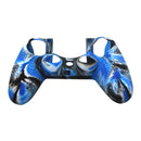 Non-slip Silicone Protective Case for Sony PS4(Black Blue)
