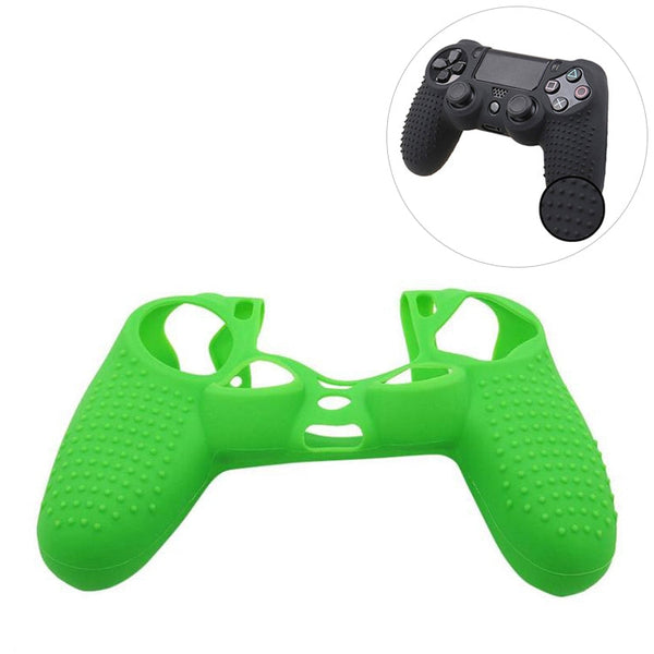 Non-slip Silicone Protective Case for Sony PS4(Green)