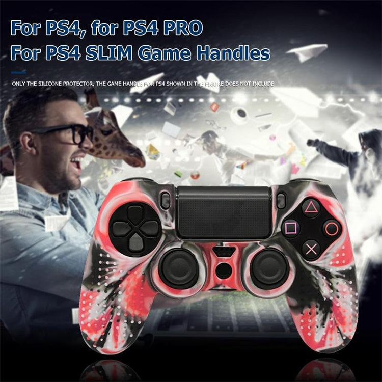 Non-slip Silicone Protective Case for Sony PS4(Red)