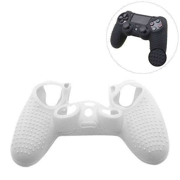 Non-slip Silicone Protective Case for Sony PS4(White)