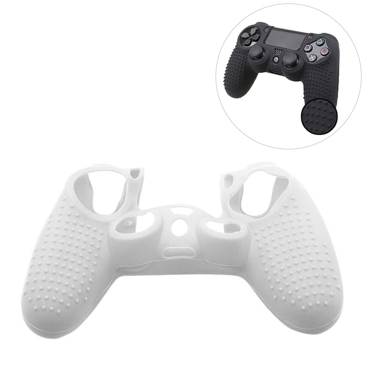 Non-slip Silicone Protective Case for Sony PS4(White)