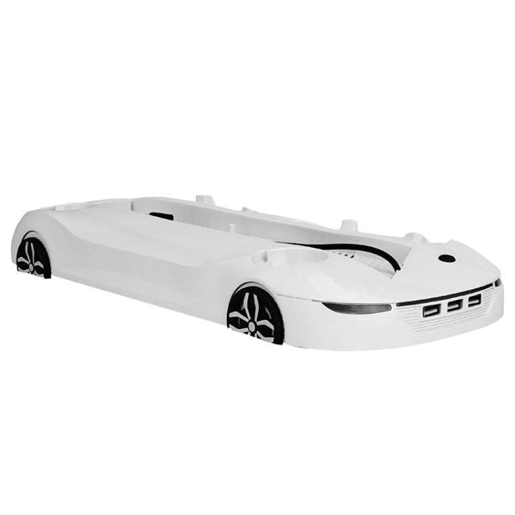 Multi-function Host Machine Dissipate Heat Charging Base Holder for PS4 Pro / Slim(White)