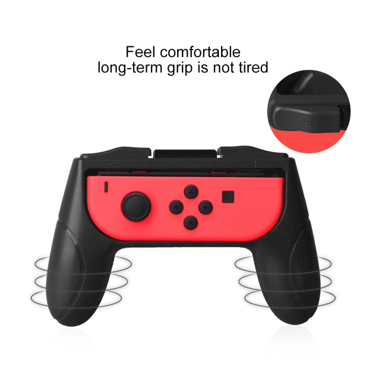 OIVO 2 PCS Left and Right Game Handle Grip Controller for Nintendo Switch Joy-con Grip(Black)