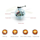 Mini Fun Kids Toy Suspended Crystal Ball Sensing Aircraft Hand Induction Flying Aircraft with Colorful LED Light, without Remote Control