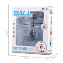 Mini Fun Kids Toy Suspended Crystal Ball Sensing Aircraft Hand Induction Flying Aircraft with Colorful LED Light, without Remote Control