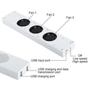 DOBE Game Console Cooling Fans with Dual USB Ports & Low/High Speed Switch for XBOX One S Console