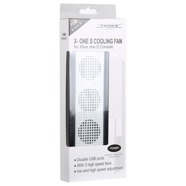DOBE Game Console Cooling Fans with Dual USB Ports & Low/High Speed Switch for XBOX One S Console