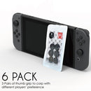 Skull&Co Left + Right Gamepad Rocker Cap Button Cover Thumb Grip Set for Switch / Switch Lite / JOYCON(Black)