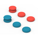 Skull&Co Left + Right Gamepad Rocker Cap Button Cover Thumb Grip Set for Switch / Switch Lite / JOYCON(Blue + Red)