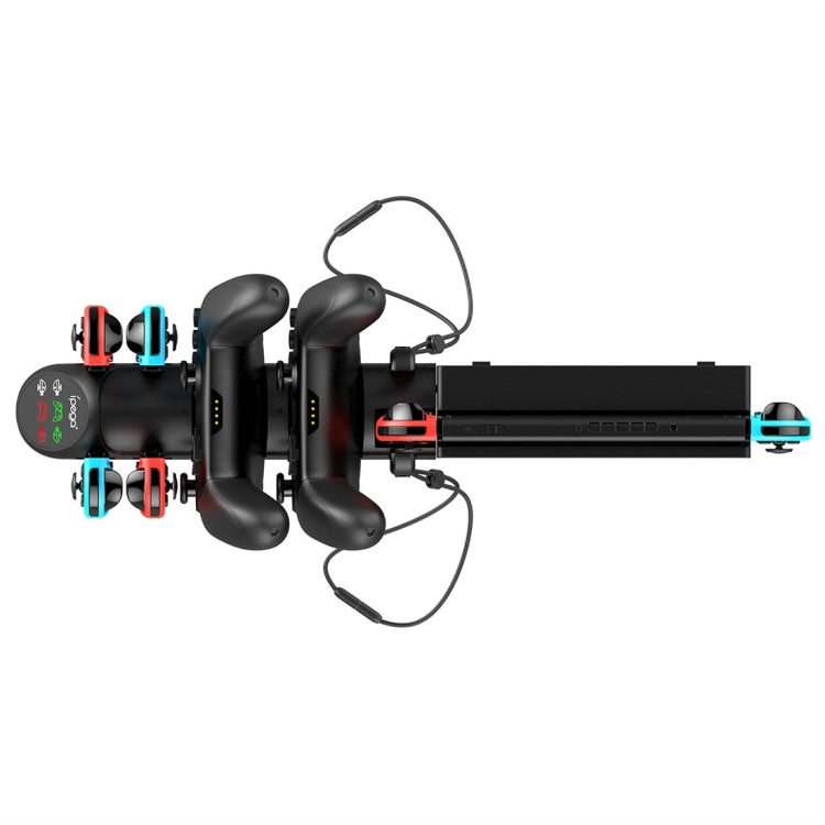 ipega PG-9187 For Switch Pro / Joy-Con Gaming Controller Grip Gamepad Charger(Black)