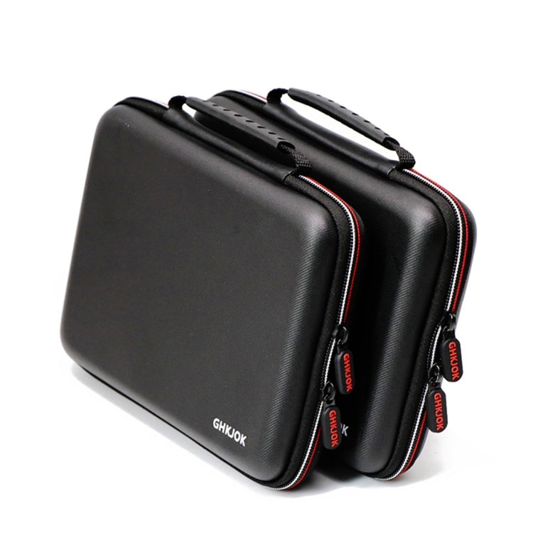 GHKJOK GH1322 Portable Hard Drive Case Bag Waterproof Shockproof Electronic Accessories Storage Bag(Black)