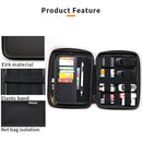 GHKJOK GH1322 Portable Hard Drive Case Bag Waterproof Shockproof Electronic Accessories Storage Bag(Black)