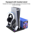 iPega 6 in 1 Game Vertical Stand Multifunctional Cooling Fan Charging Base For PS5