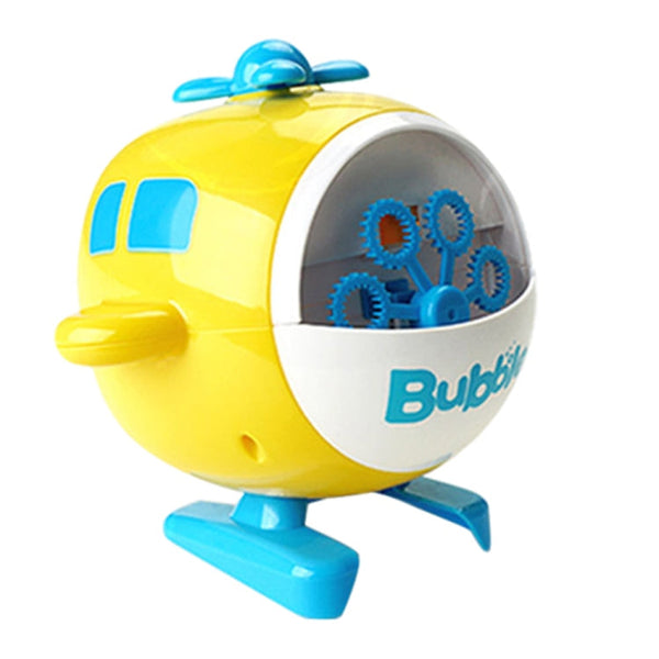 JJR/C V07 Children Helicopter Electric Bubble Machine Outdoor Toys (Yellow)