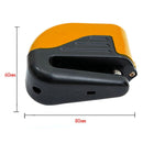 Bicycle Lock Theft-proof Small Alarm Lock Disc Brakes(Orange)