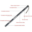 Outdoor Multi-function Portable Foldable Aluminium Alloy Alpenstocks Poles, Length : 110CM(Grey)