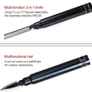 Outdoor Multi-function Portable Foldable Aluminium Alloy Alpenstocks Poles, Length : 110CM(Grey)