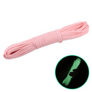 20m 9-Core Nylon+Polyester Full-light Outdoor Camping Tent Rescue Bundled Fluorescent Climbing Rope(Pink)