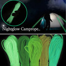 20m 9-Core Nylon+Polyester Full-light Outdoor Camping Tent Rescue Bundled Fluorescent Climbing Rope(Pink)
