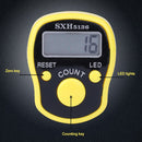 Multifunction Calorie Healthy Digital Electronic Pedometer Step Counter with Waist Clip, High Quality Ring Counter With LED Light, Electronic Finger Ring Counter, Random Color Delivery