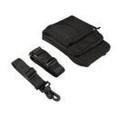 Multi-function Men Sports Leisure Shoulder Bag Waist Bag for 7.0 inch or below Smartphones (Black)