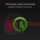 A0 IPX5 Waterproof Seven-color Bicycle USB Charging High Brightness Taillight