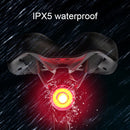 A0 IPX5 Waterproof Seven-color Bicycle USB Charging High Brightness Taillight