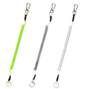 Outdoor Multi-functional Anti-lost Keychain TPU Spring Lanyard, Length: 32cm (Grey)