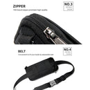 BAPASA A155 Mini Multi-function Crossbody Phone Bag Waist Bag (Black)